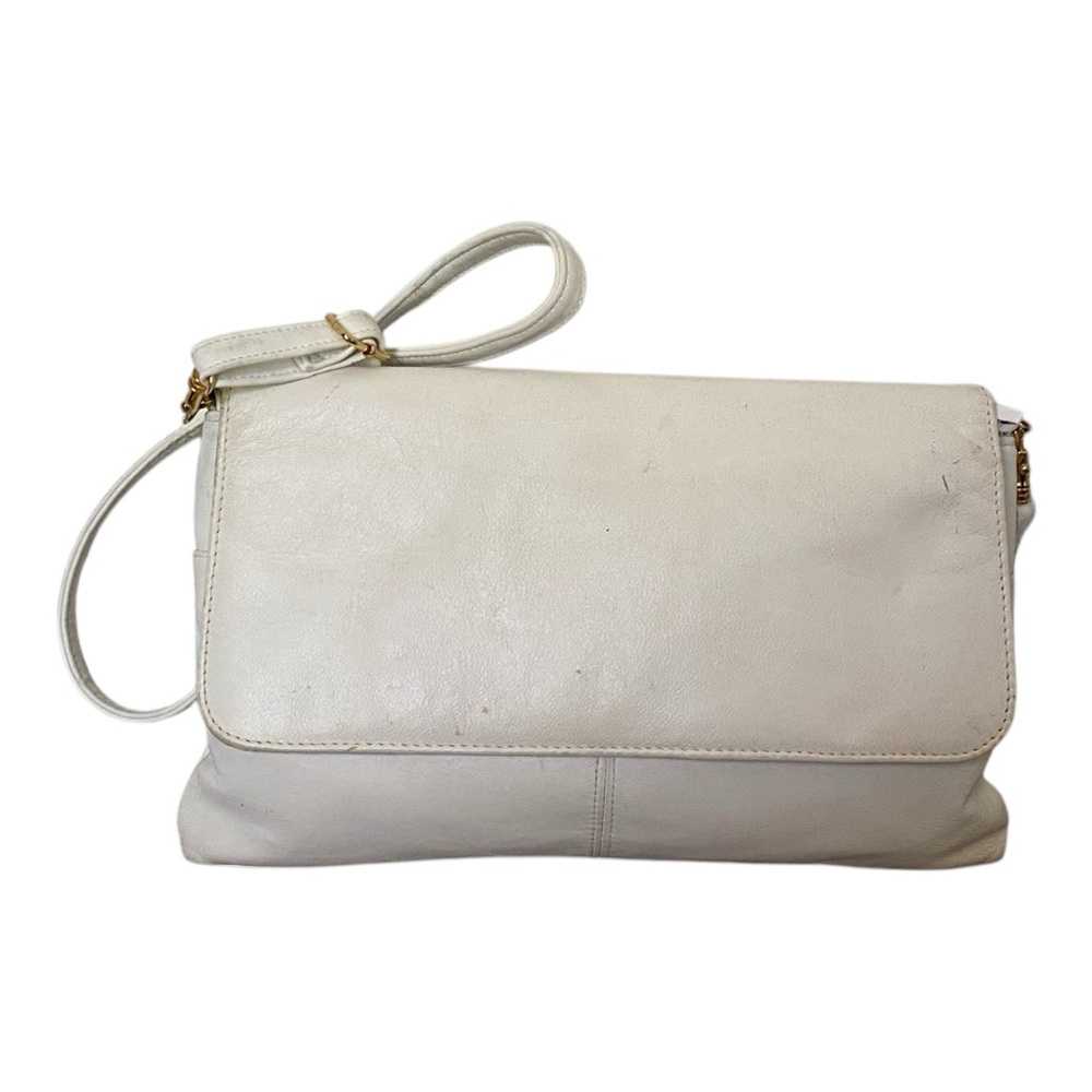 White Minimalist Clutch with Wristlet